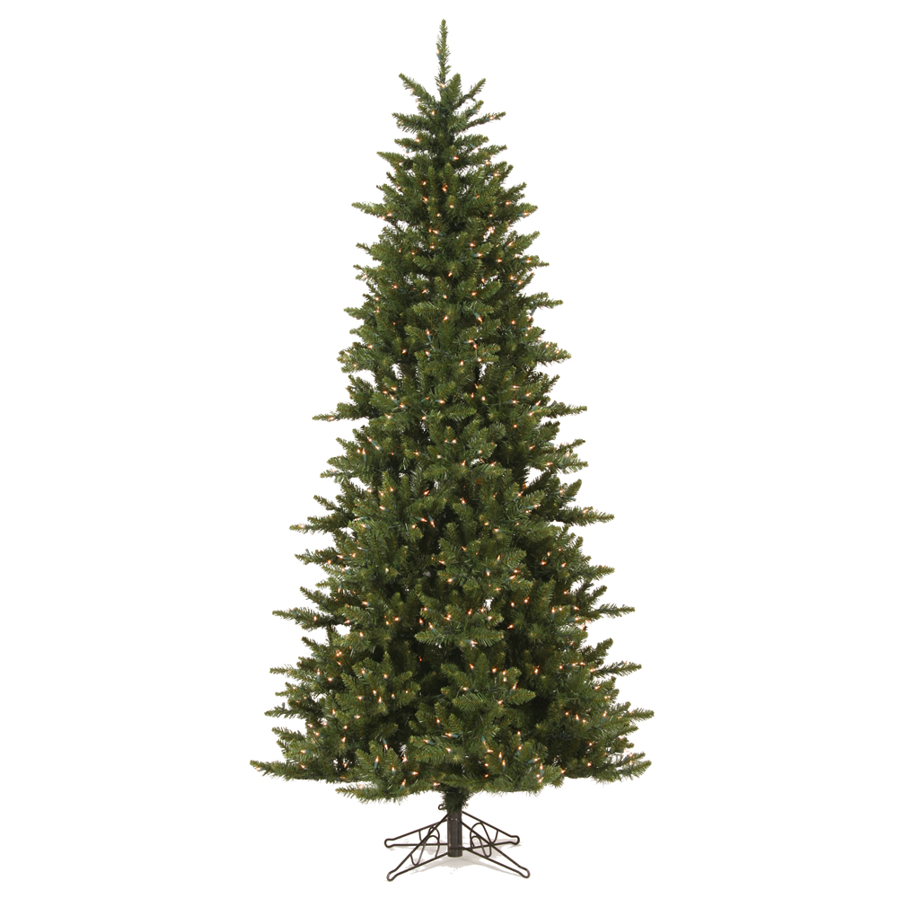 Christmastopia.com 7.5 Foot Camdon Fir Slim Artificial Christmas Tree 700 DuraLit Incandescent Clear Mini Lights