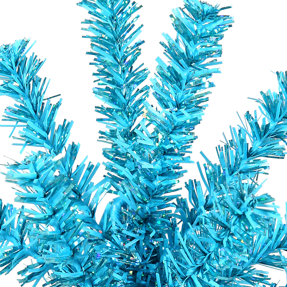7 Inch Sky Blue Mini Colorful Pine Decorative Artificial Christmas Spray Set of 14