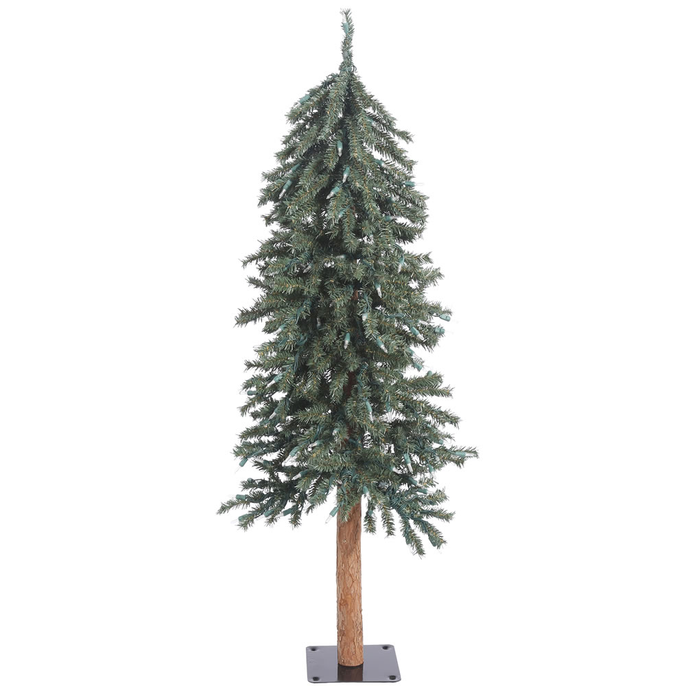 4 Foot Natural Bark Alpine Artificial Christmas Tree Unlit