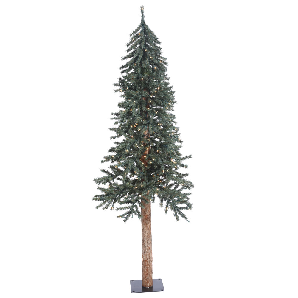 Christmastopia.com 6 Foot Natural Bark Alpine Artificial Christmas Tree - 250 DuraLit Incandescent Clear Mini Lights