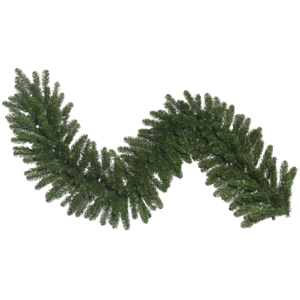 9 Foot Oregon Fir Wide Artificial Christmas Garland Unlit