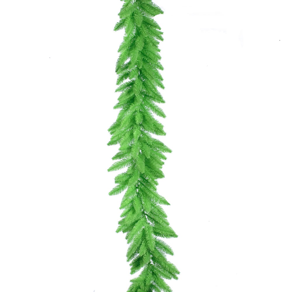 Christmastopia.com 9 Foot Lime Green Artificial Halloween Garland Unlit