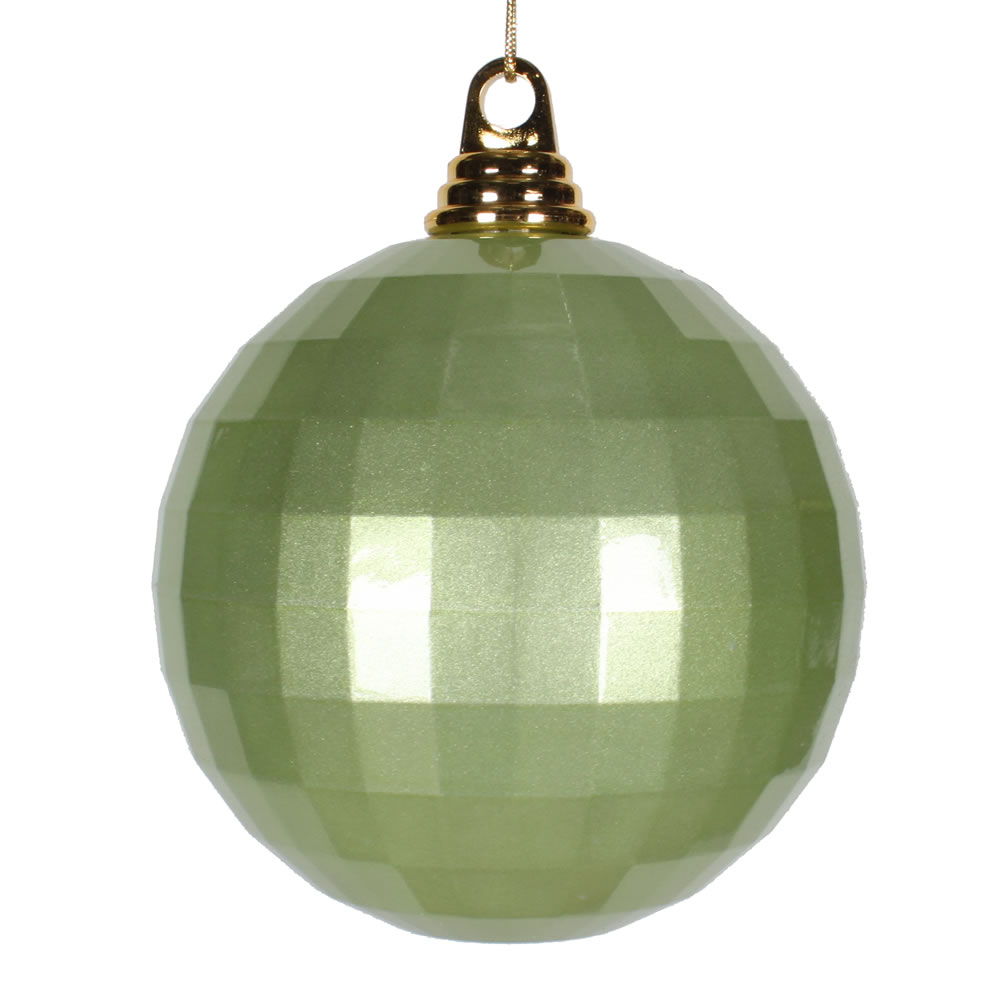 Christmastopia.com 5.5 Inch Celadon Green Candy Finish Mirror Round Christmas Ball Ornament