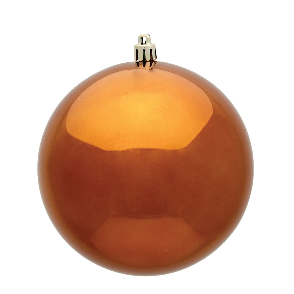 Christmastopia.com 12 Inch Copper Shiny Round Christmas Ball Ornament Shatterproof UV