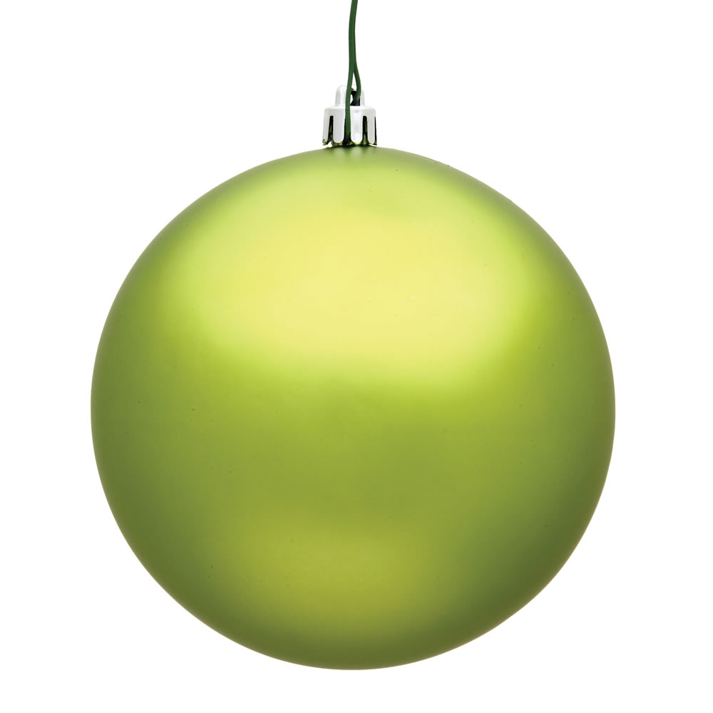 Christmastopia.com - 15.75 Inch Lime Matte Round Christmas Ball Ornament Shatterproof UV