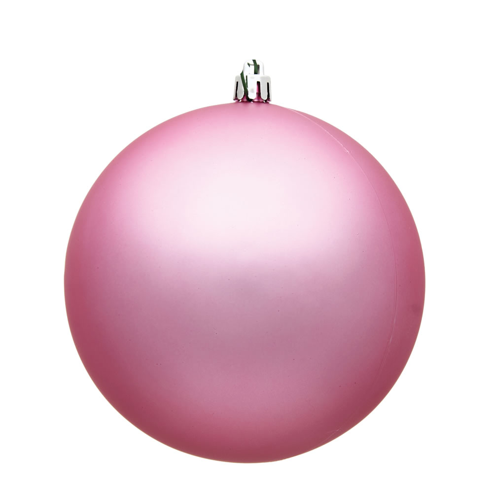 Christmastopia.com 15.75 Inch Pink Matte Round Christmas Ball Ornament Shatterproof UV