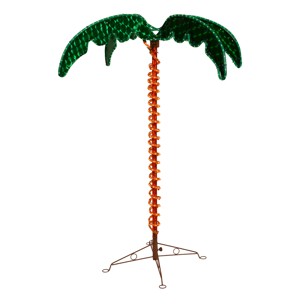 Christmastopia.com - 4.5 Foot LED Ropelight Holographic Palm Tree Lighted Christmas Outdoor Decoration UV