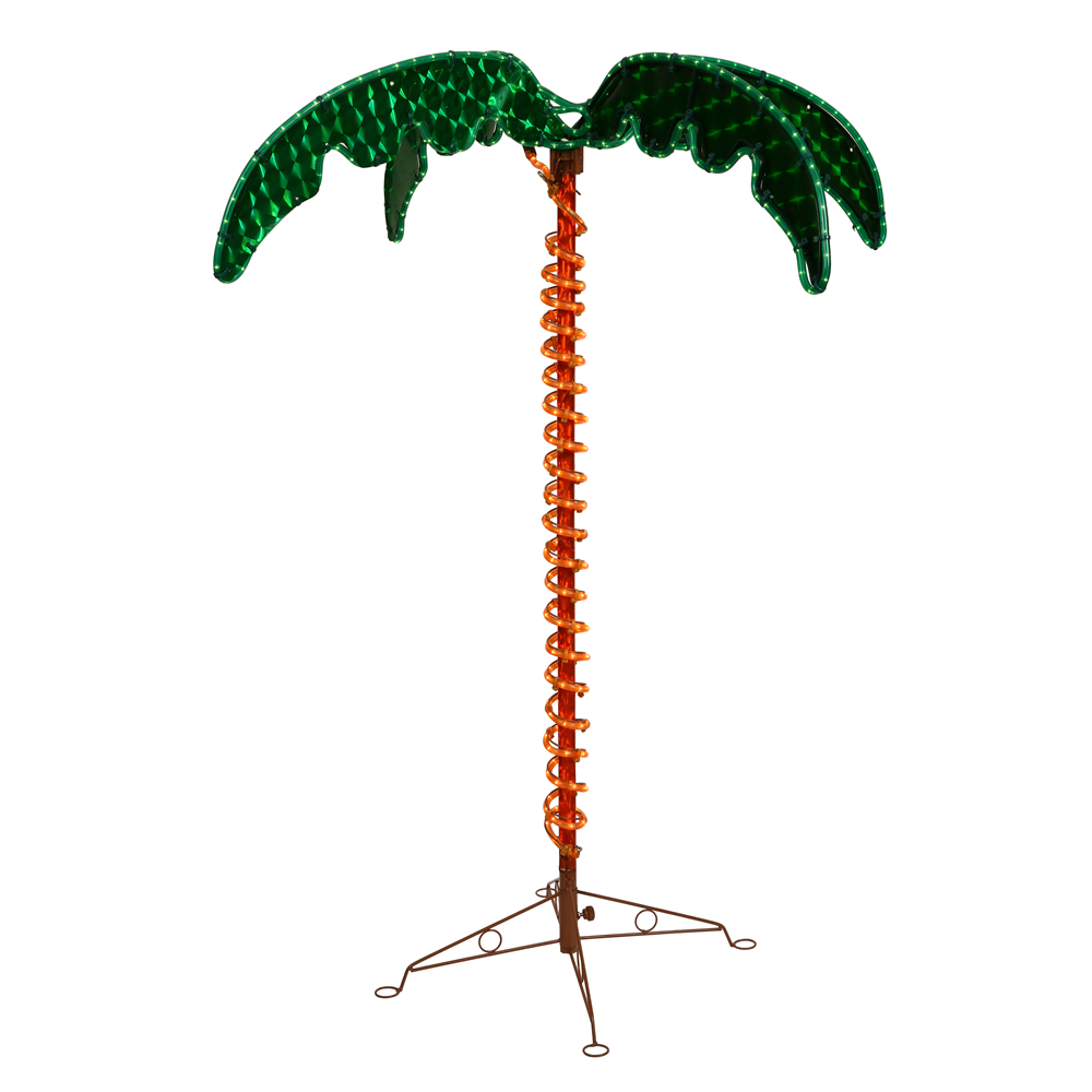 Christmastopia.com 4.5 Foot LED Ropelight Holographic Palm Tree Lighted Christmas Outdoor Decoration UV