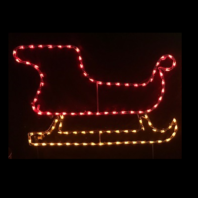 Santa Sleigh Outdoor LED Lighted Christmas Decoration