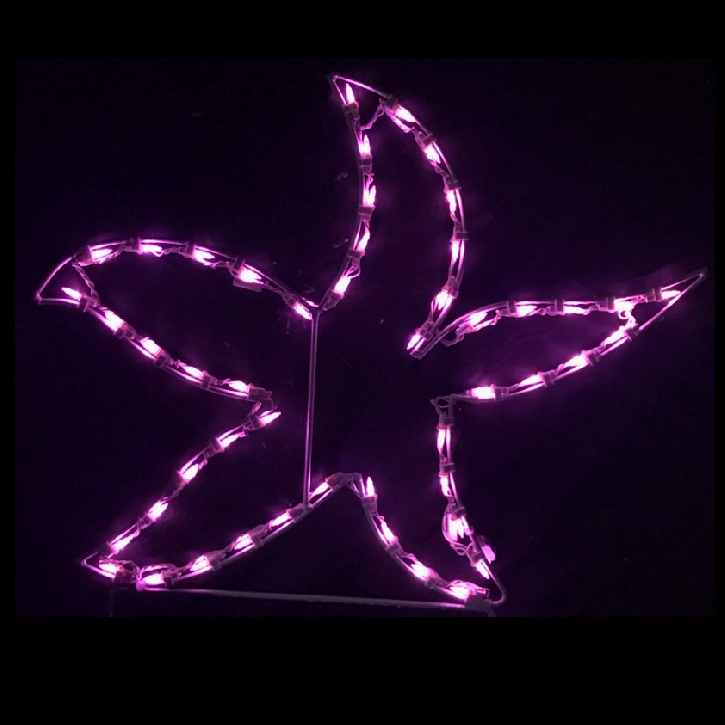 Star Fish LED Lighted Outdoor Nautical Decoration