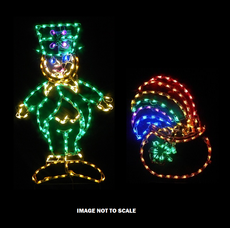 Christmastopia.com Leprechaun Hiding a Pot of Gold LED Lighted Outdoor Saint Patricks Day Decoration