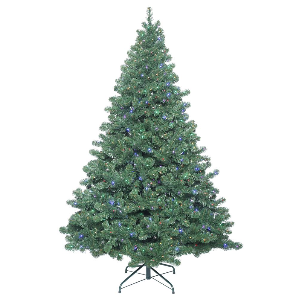 8.5 Foot Oregon Fir Artificial Christmas Tree 1150 LED 5MM Wide Angle Multi Color Lights