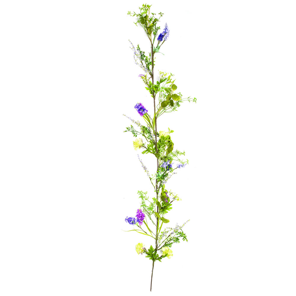5 Foot Decorative Artificial Mixed Purple Flower Easter Garland Decoration