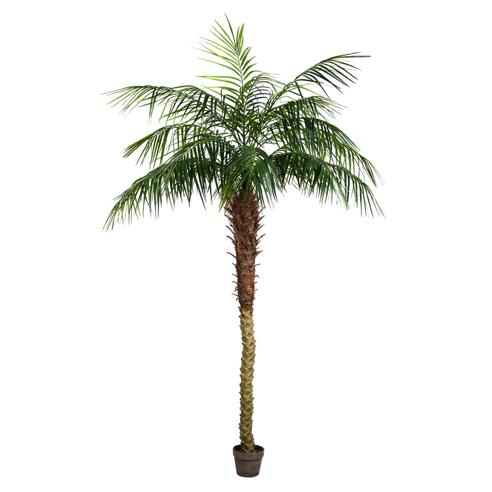 7 Foot Green Phoenix Artificial Potted Palm Tree Unlit