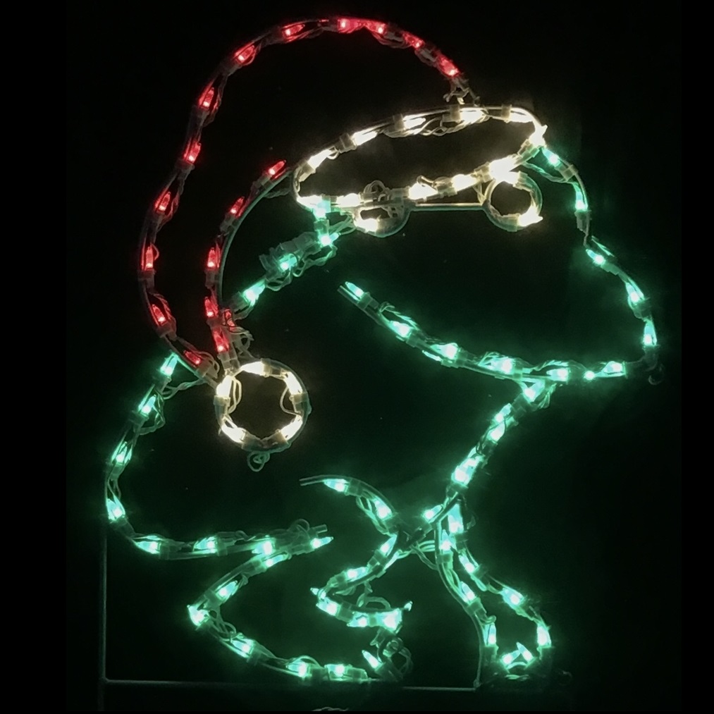 Frog with Santa Claus Hat Animated LED Lighted Marine Decoration