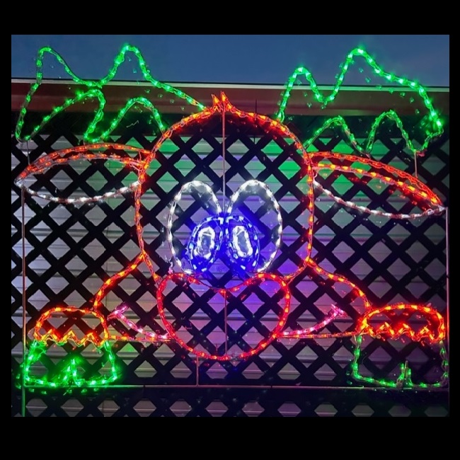 Peeking Reindeer LED Lighted Outdoor Christmas Decoration