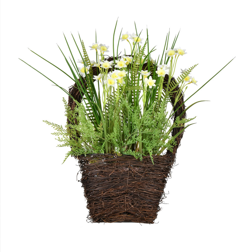 Christmastopia.com 18 Inch Decorative Artificial Daffodil Easter Basket Decoration