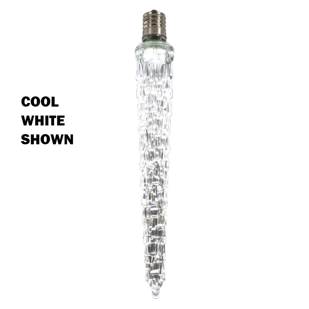 7 Inch LED C7 Steady Pink Icicle Christmas Light Replacement Bulb