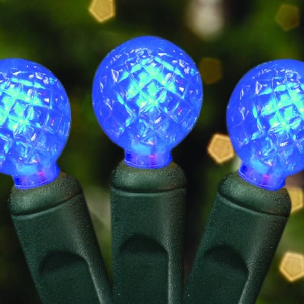 70 Commercial Grade LED G12 Raspberries Blue Color Christmas Light Set Of 10