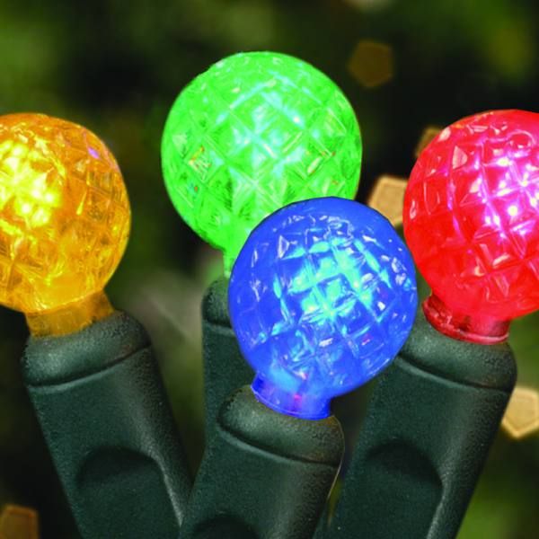 70 Commercial Grade LED G12 Raspberries Multi Color Christmas Light Set Of 10