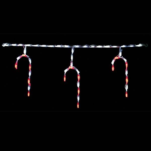 Candy Cane Freestyle Linkable LED Lighted Outdoor Christmas Decoration Set Of 12