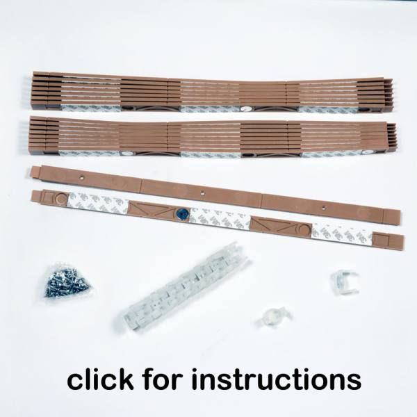 25 Foot Magnetic Track Kit Tan Color For Outdoor String Light Christmas Decoration