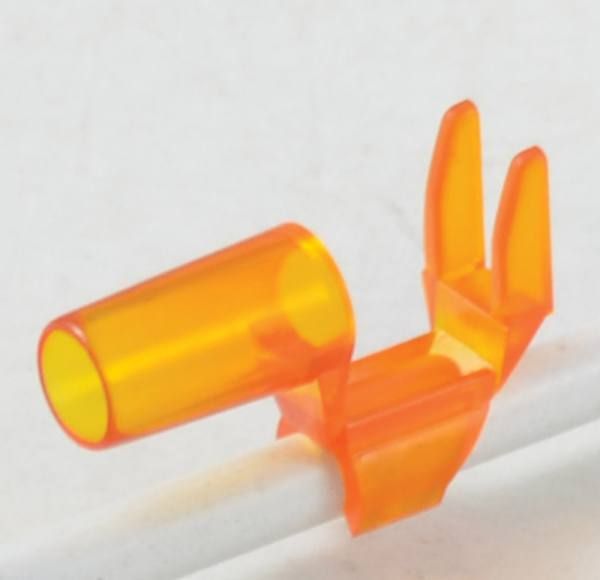 Orange Replacement Clip For Incandescent LED Bulb Open Style Set Of 100