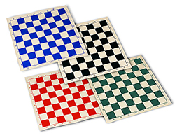 Christmastopia.com - Red Roll Up Chess Mat