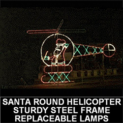 Santa Claus Chopper Animated LED Lighted Outdoor Christmas Decoration
