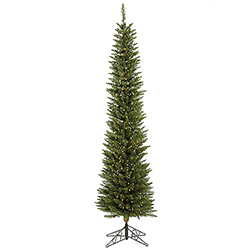 Christmastopia.com 6.5 Foot Durham Pole Artificial Christmas Tree 200 LED Warm White Italian Mini Lights