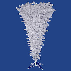 Christmastopia.com - 9 Foot White Upside Down Artificial Christmas Tree 1000 LED M5 Italian Multi Color Mini Lights