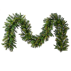 9 Foot Cashmere Garland 150 DuraLit Clear Lights