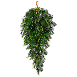 36 Inch Cashmere Artificial Christmas Teardrop Unlit