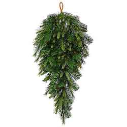 48 Inch Cashmere Artificial Christmas Teardrop Unlit