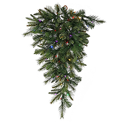 Christmastopia.com - 48 Inch Cashmere Artificial Christmas Teardrop 50 LED Multi Lights