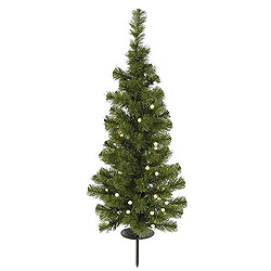 3 Foot Artificial Christmas Tree 30 Solar LED Warm White Lights
