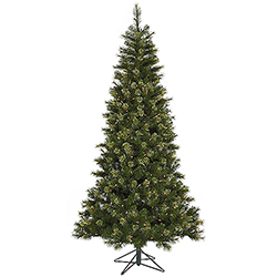 10 Foot Slim Jack Pine Artificial Christmas Tree 850 DuraLit Clear Lights