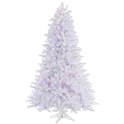 Christmastopia.com 6.5 Foot Crystal White Pine Artificial Christmas Tree 550 LED Multi Lights
