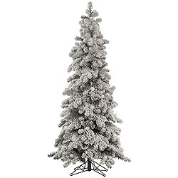 6 Foot Flocked Kodiak Spruce Artificial Christmas Tree Unlit