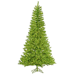 Christmastopia.com - 14 Foot Lime Tinsel Artificial Halloween Tree 3650 Lime Lights