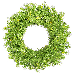 30 Inch Lime Tinsel Artificial Halloween Wreath 50 Lime Lights
