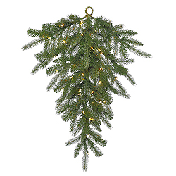 Christmastopia.com - 36 Inch Dunhill Fir Artificial Christmas Teardrop 50 LED Warm White Lights