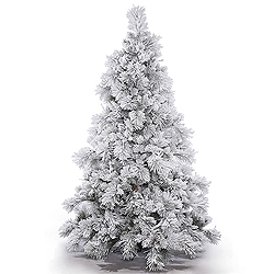 Christmastopia.com 6.5 Foot Flocked Alberta Artificial Christmas Tree With Pine Cones Unlit