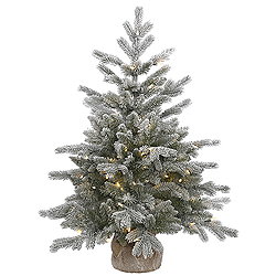 Christmastopia.com 3 Foot Frosted Sable Pine Artificial Christmas Tree 100 LED Warm White Lights