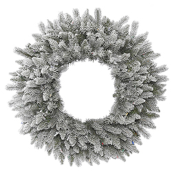 12 Inch Frosted Sable Pine Wreath