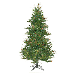 6.5 Foot Slim Mixed Country Pine Artificial Christmas Tree Unlit