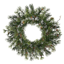 24 Inch Mixed Country Pine Artificial Christmas Wreath Unlit
