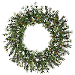 48 Inch Mixed Country Pine Artificial Christmas Wreath Unlit