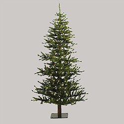 7 Foot Minnesota Half Artificial Christmas Tree 300 DuraLit Clear Lights