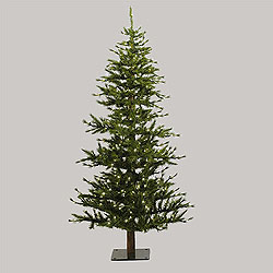 Christmastopia.com 7 Foot Minnesota Half Artificial Christmas Tree 300 DuraLit Clear Lights